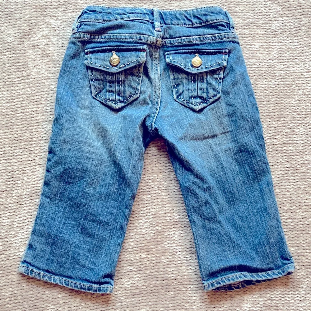 GAP Denim Capris Cropped‎ Jeans Adjustable Waist Girls 7
